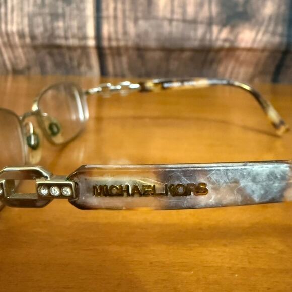 Michael Kors Unisex Bronze Geometric Half-Rim RX Eyeglasses Frames Only - Picture 3 of 6